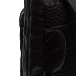 Leather Backpack Black Mack