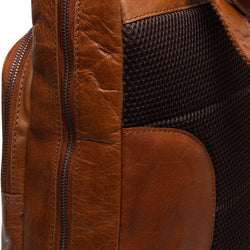 Leather Backpack Cognac Mack