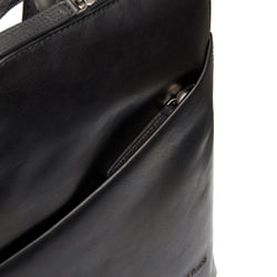 Leather Backpack Black Clair