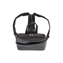 Leather Backpack Black Clair