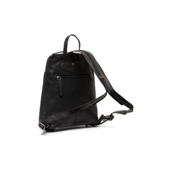 Leather Backpack Black Clair