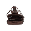 Leather Backpack Brown Clair