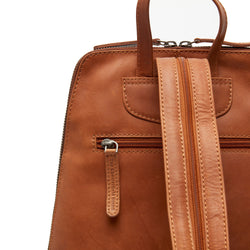 Leather Backpack Cognac Claire