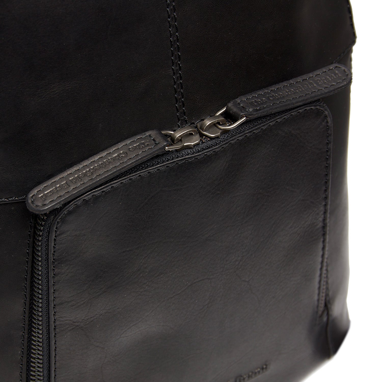 Leather Backpack Black Vivian