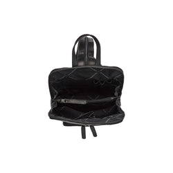 Leather Backpack Black Vivian