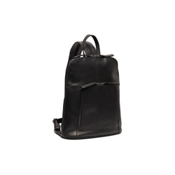 Leather Backpack Black Vivian