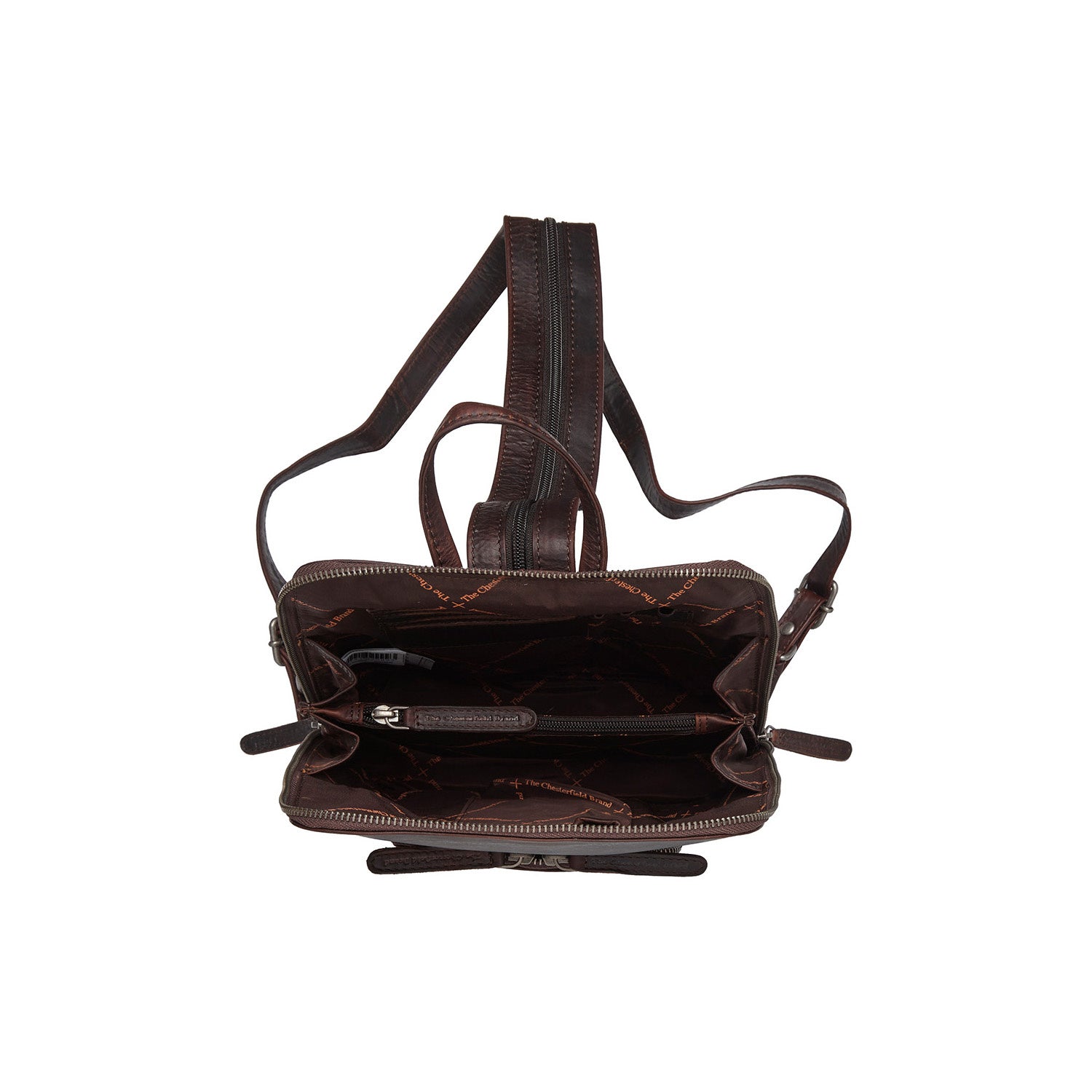 Leather Backpack Brown Vivian