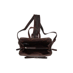 Leather Backpack Brown Vivian