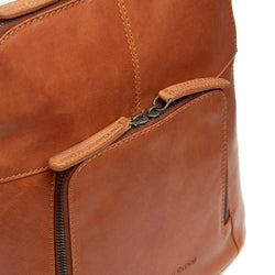 Leather Backpack Cognac Vivian