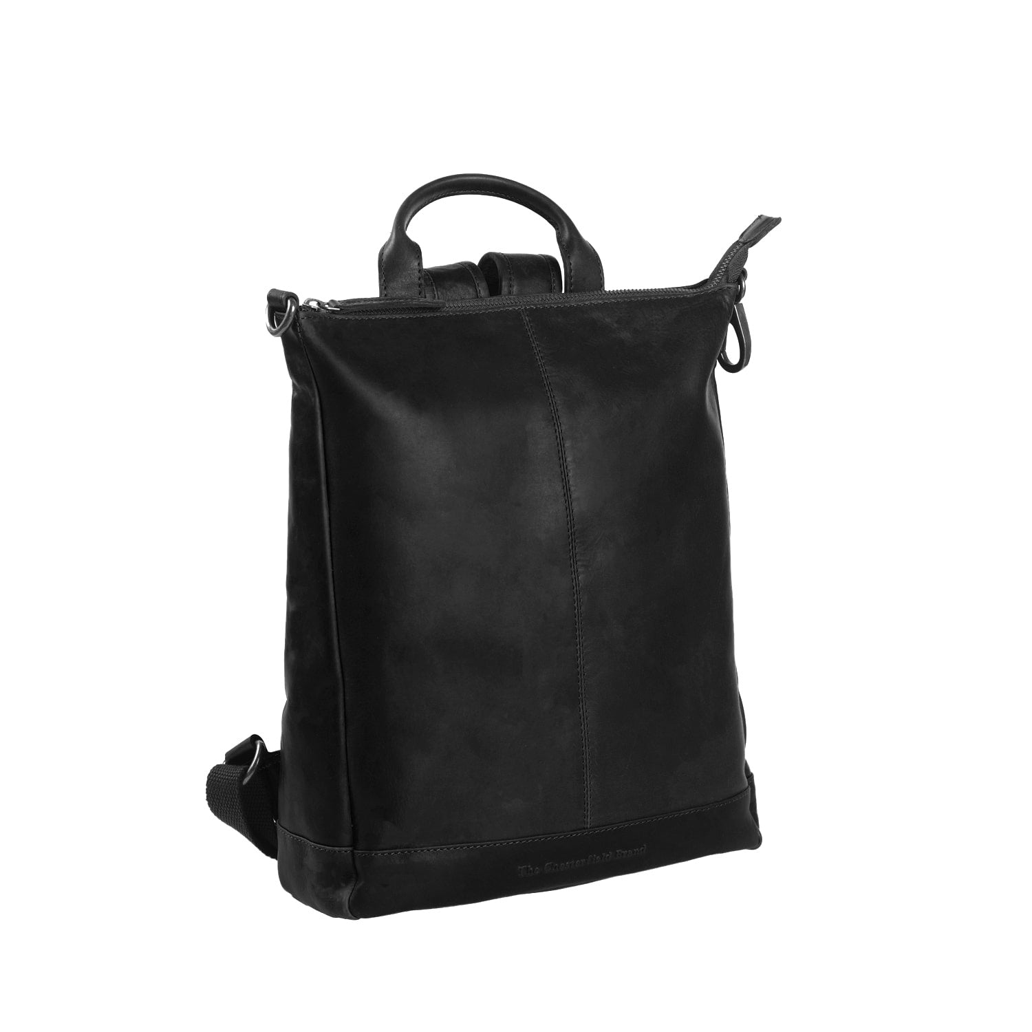 Leather Backpack Black Saar