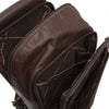 Leather Crossbody Bag Brown Riga