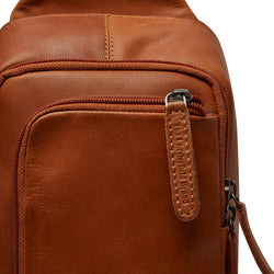 Leather Crossbody Bag Cognac Riga