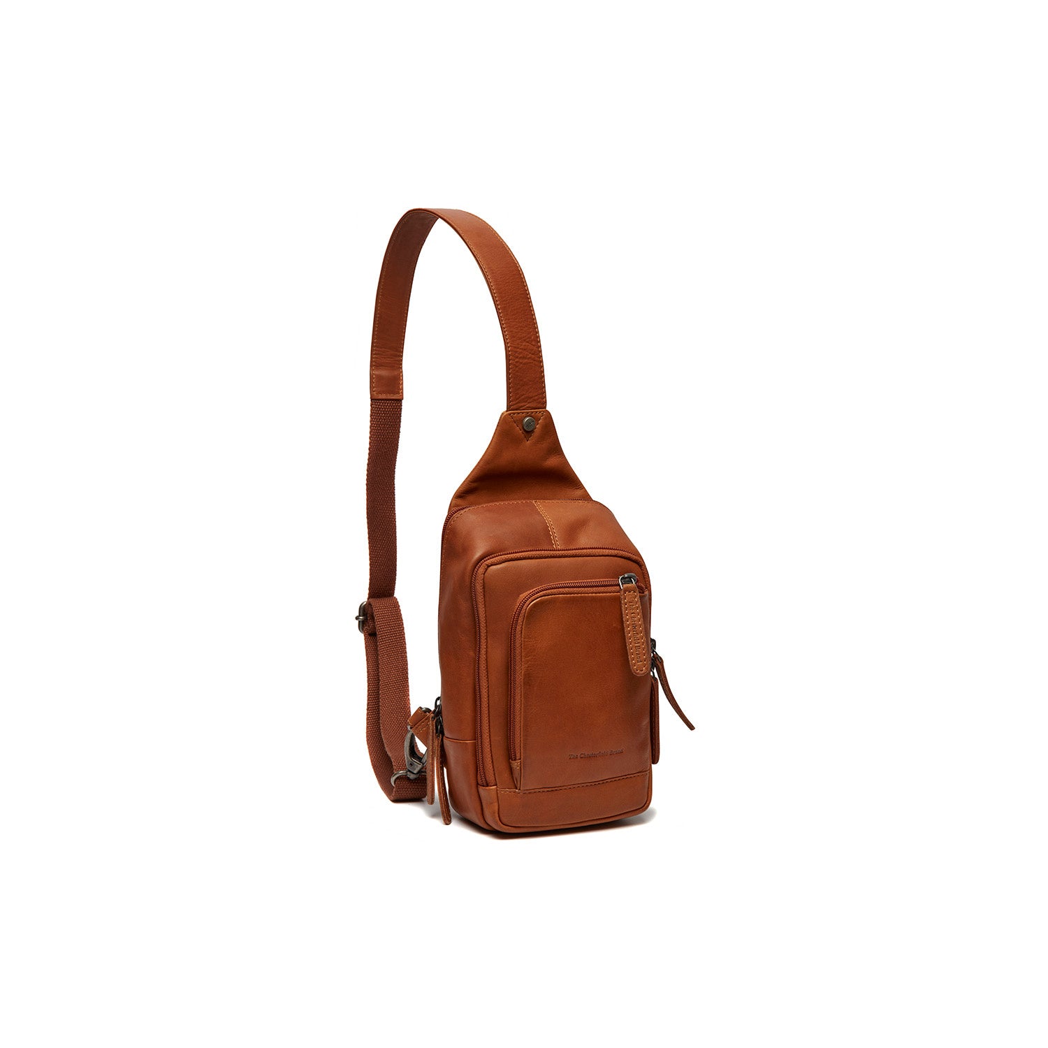 Leather Crossbody Bag Cognac Riga