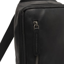 Leather Crossbody Bag Black Rotterdam