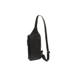 Leather Crossbody Bag Black Rotterdam