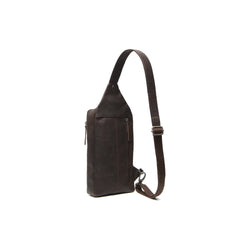 Leather Crossbody Bag Brown Rotterdam