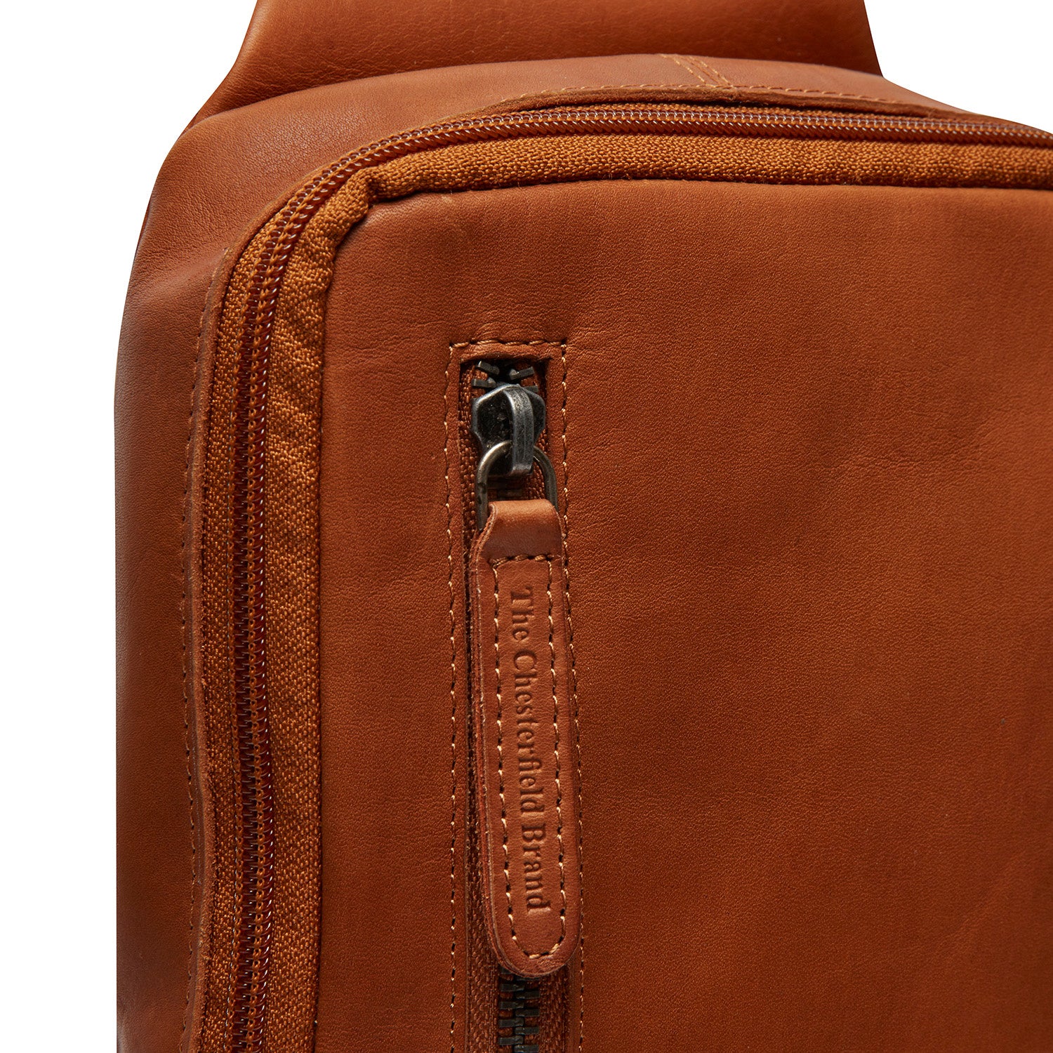 Leather Crossbody Bag Cognac Rotterdam