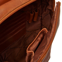 Leather Crossbody Bag Cognac Rotterdam