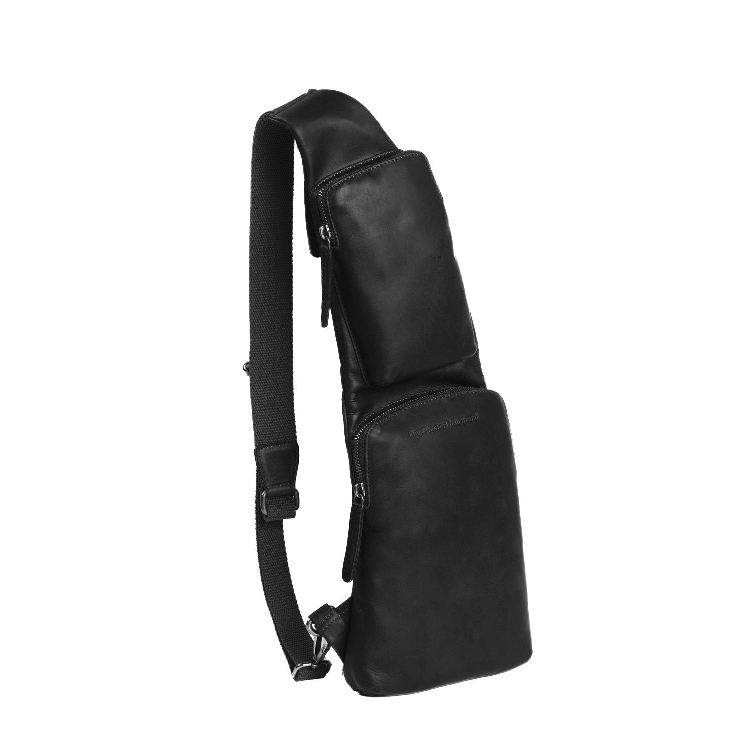 Leather Crossbody Bag Black Logan