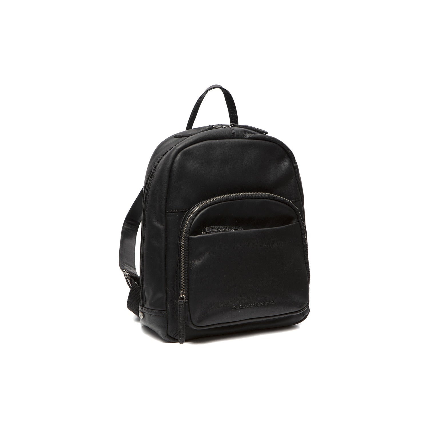 Leather Backpack Black Santana