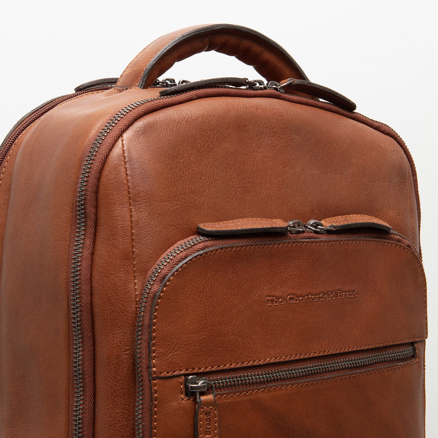 Leather Backpack Cognac Tokyo