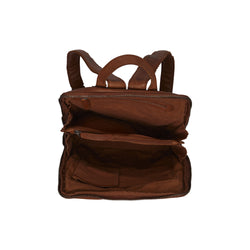 Leather Backpack Cognac Bern