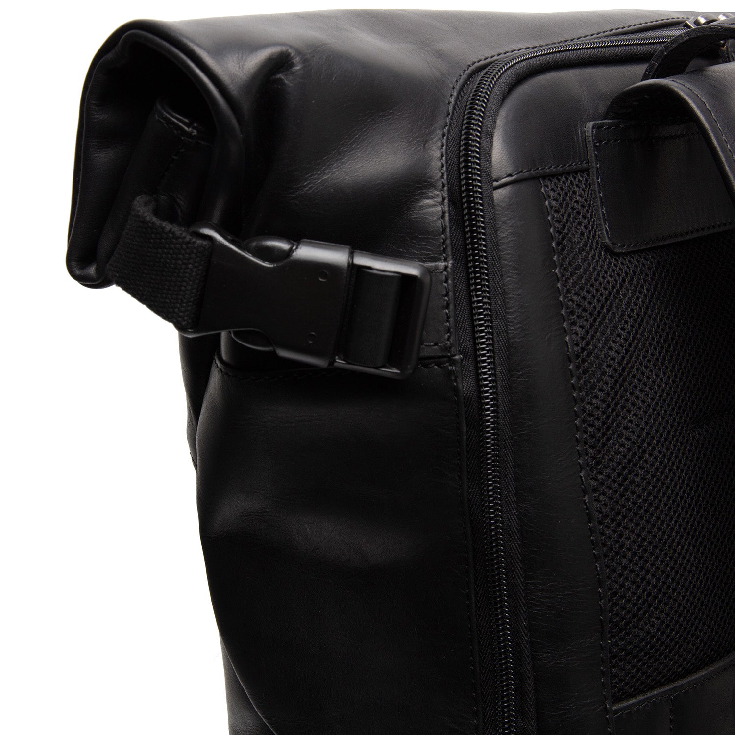 Leather Backpack Black Liverpool