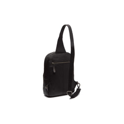 Leather Crossbody Bag Black Peru