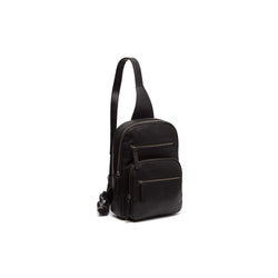 Leather Crossbody Bag Black Peru