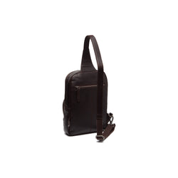 Leather Crossbody Bag Brown Peru