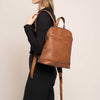 Leather Backpack Cognac Bolzano