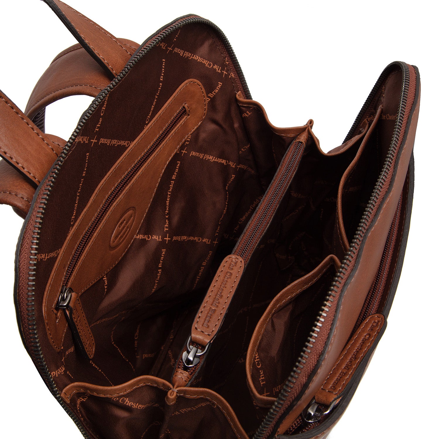 Leather Backpack Cognac Bolzano