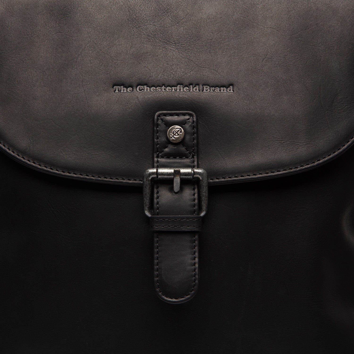 Leather Backpack Black Vermont