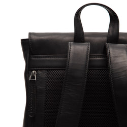 Leather Backpack Black Vermont