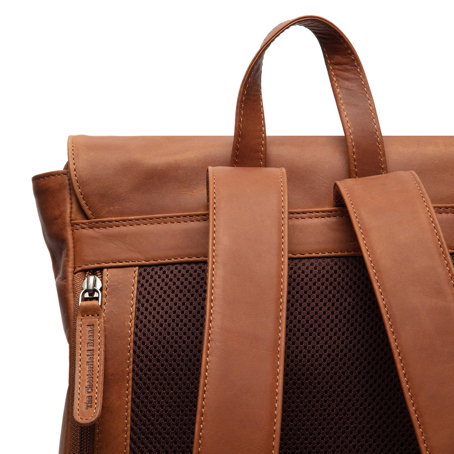 Leather Backpack Cognac Vermont