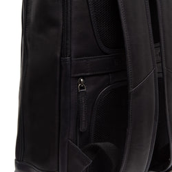 Leather Backpack Black Detroit