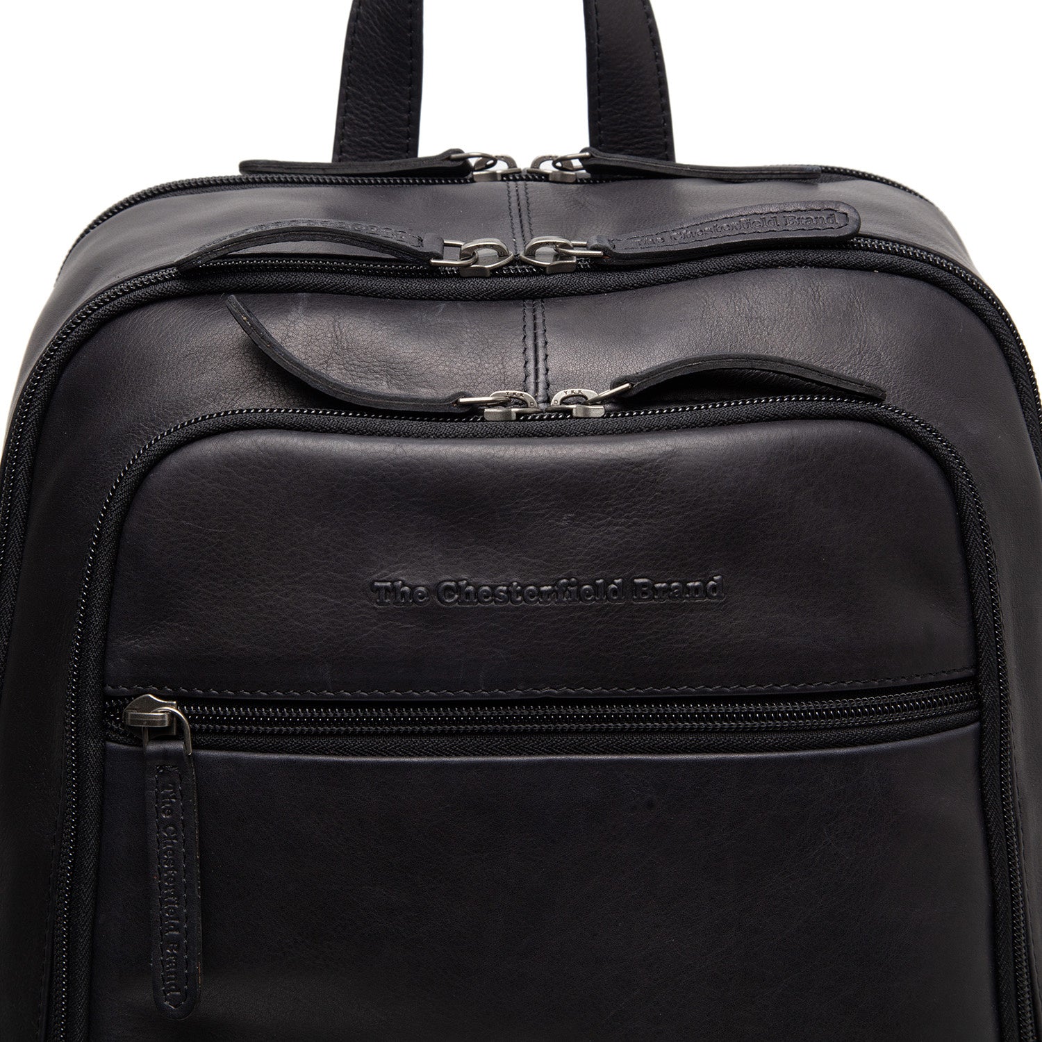 Leather Backpack Black Detroit