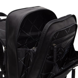 Leather Backpack Black Detroit