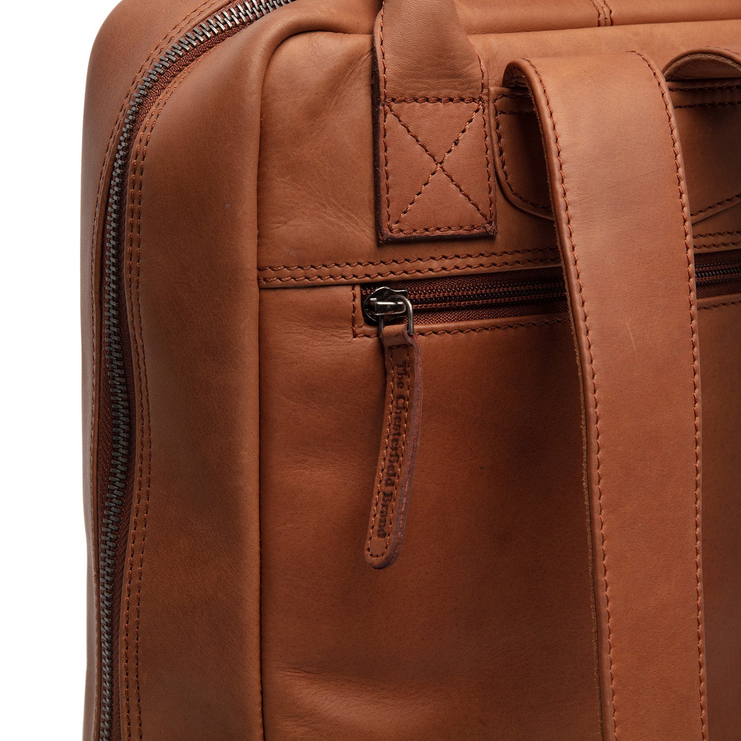 Leather Backpack Cognac Lincoln