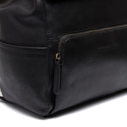 Leather Backpack Black Imola