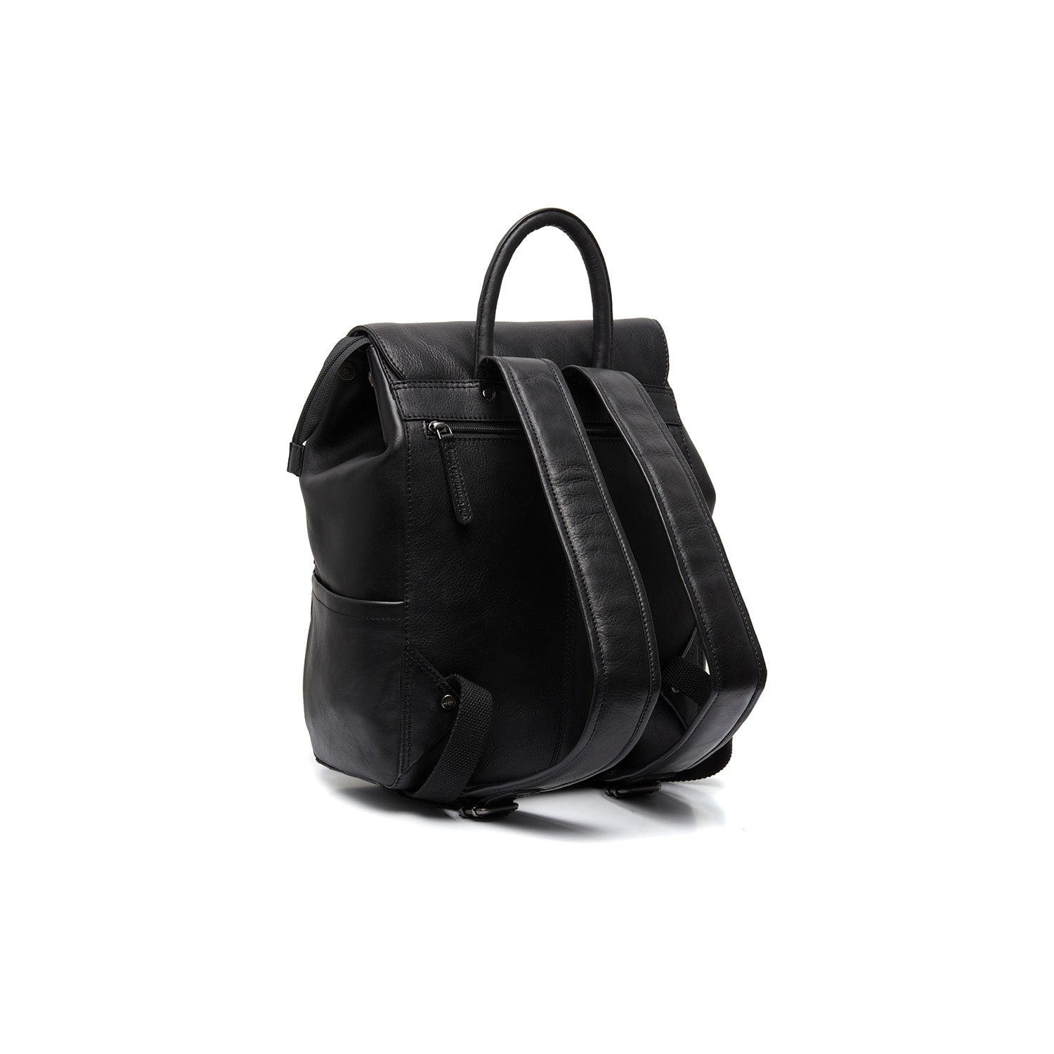 Leather Backpack Black Imola