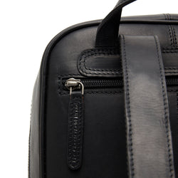 Leather Backpack Black Calabria