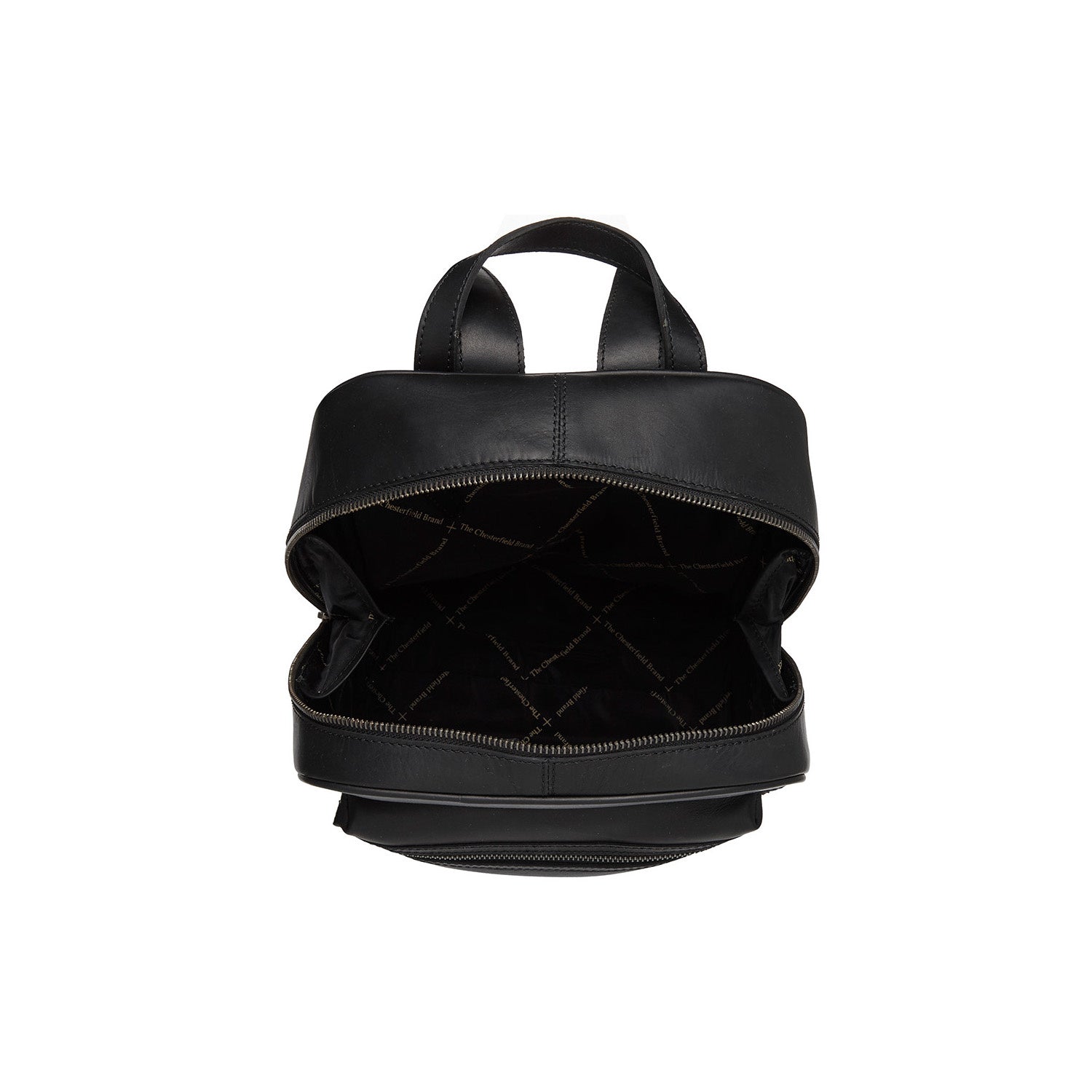 Leather Backpack Black Calabria