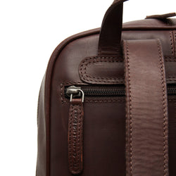 Leather Backpack Brown Calabria