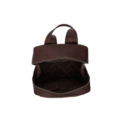 Leather Backpack Brown Calabria