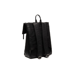 Leather Backpack Black Savona