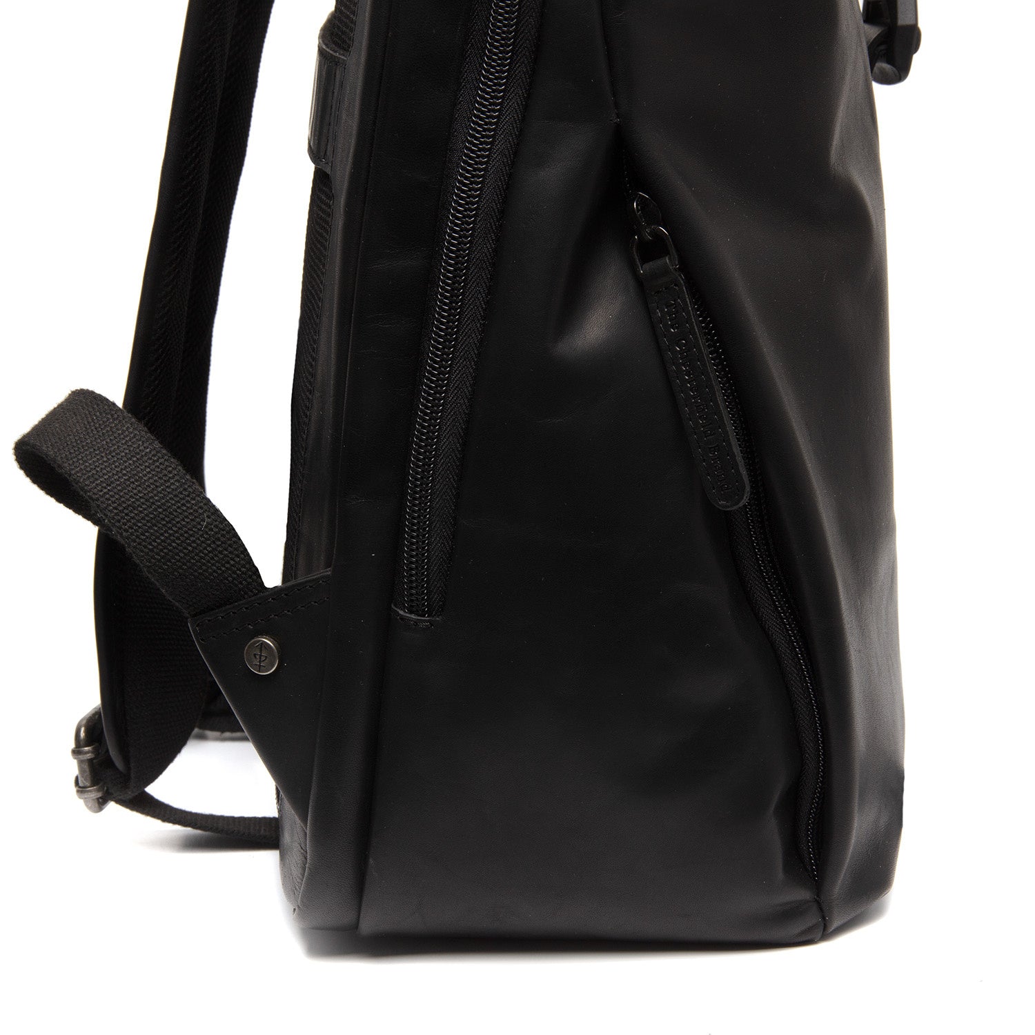 Leather Backpack Black Savona