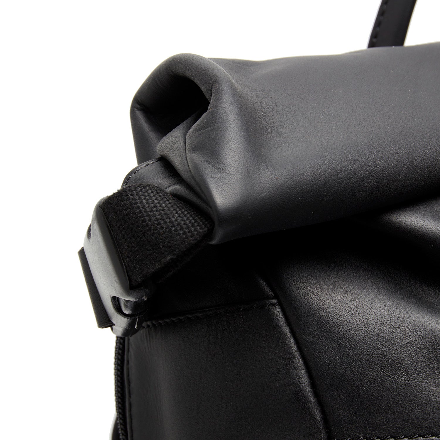 Leather Backpack Black Mazara