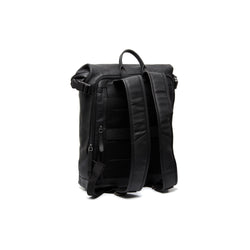 Leather Backpack Black Mazara