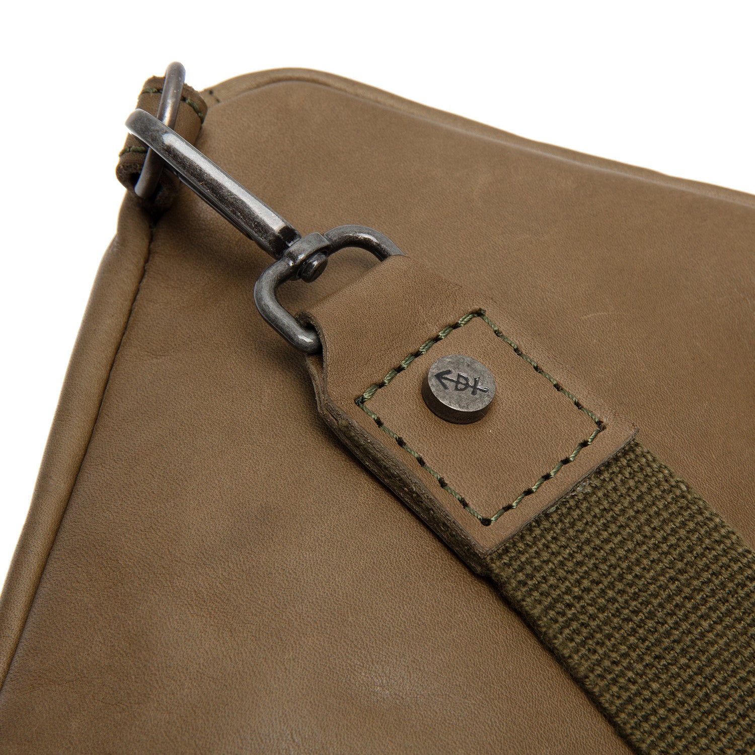 Leather Crossbody Bag Olive Green Cambridge